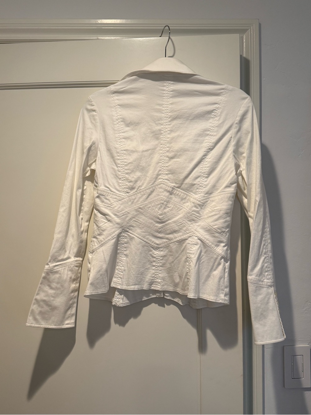Kay Unger White Button-Down Shirt - Picture 5 of 6